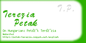 terezia petak business card